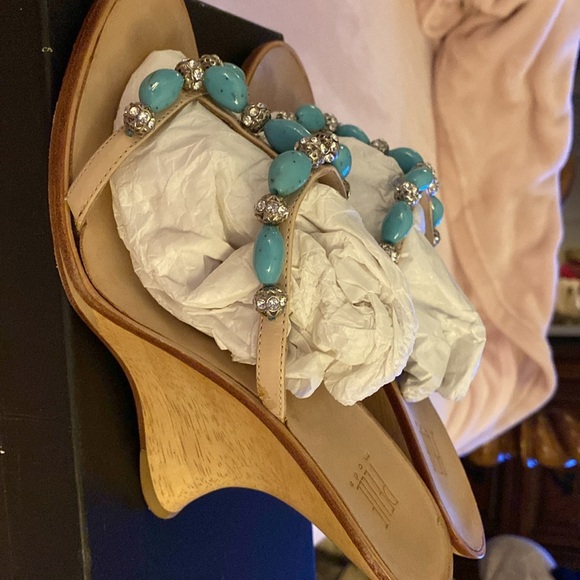 Beautiful Jeweled Wedge - Picture 2 of 13